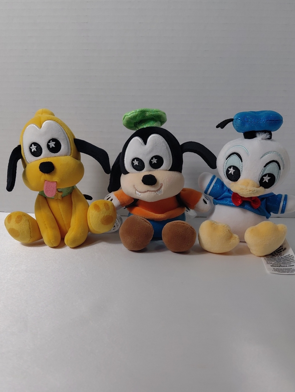 Disney Store Baby Pluto, Goofy, Donald Duck Plush